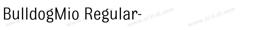 BulldogMio Regular字体转换